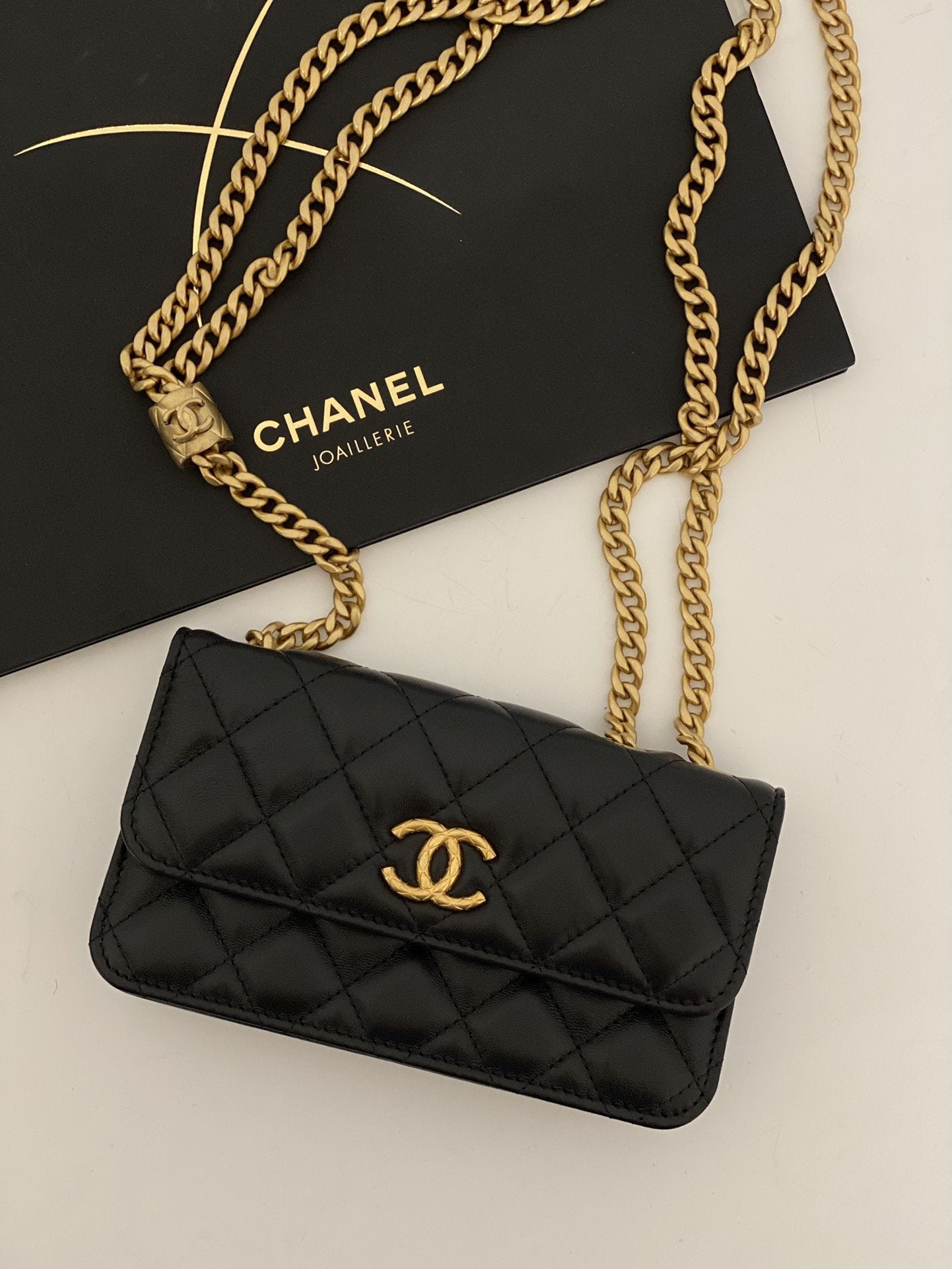 ChanelWallet With Strap Black For Women, Women&#8217;s Bags 6.7in/17cm