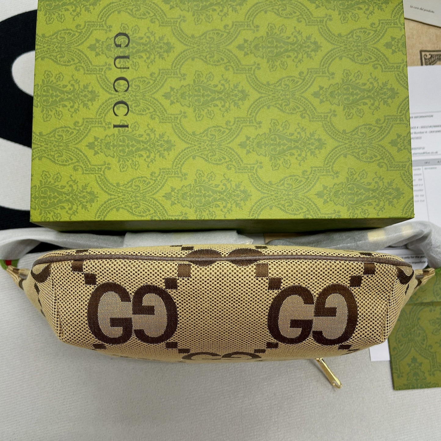 gg Jumbo gg Belt Bag Camel And Ebony Jumbo gg Canvas For Women  15.3in/39cm gg 696031 UKMDG 2570