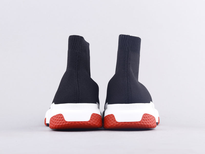 CN - Bla Socks And Shoes Black And White Red Sneaker