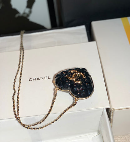 ChanelLong Necklace Bag Black For Women, Women&#8217;s Bags 3in/7.6cm