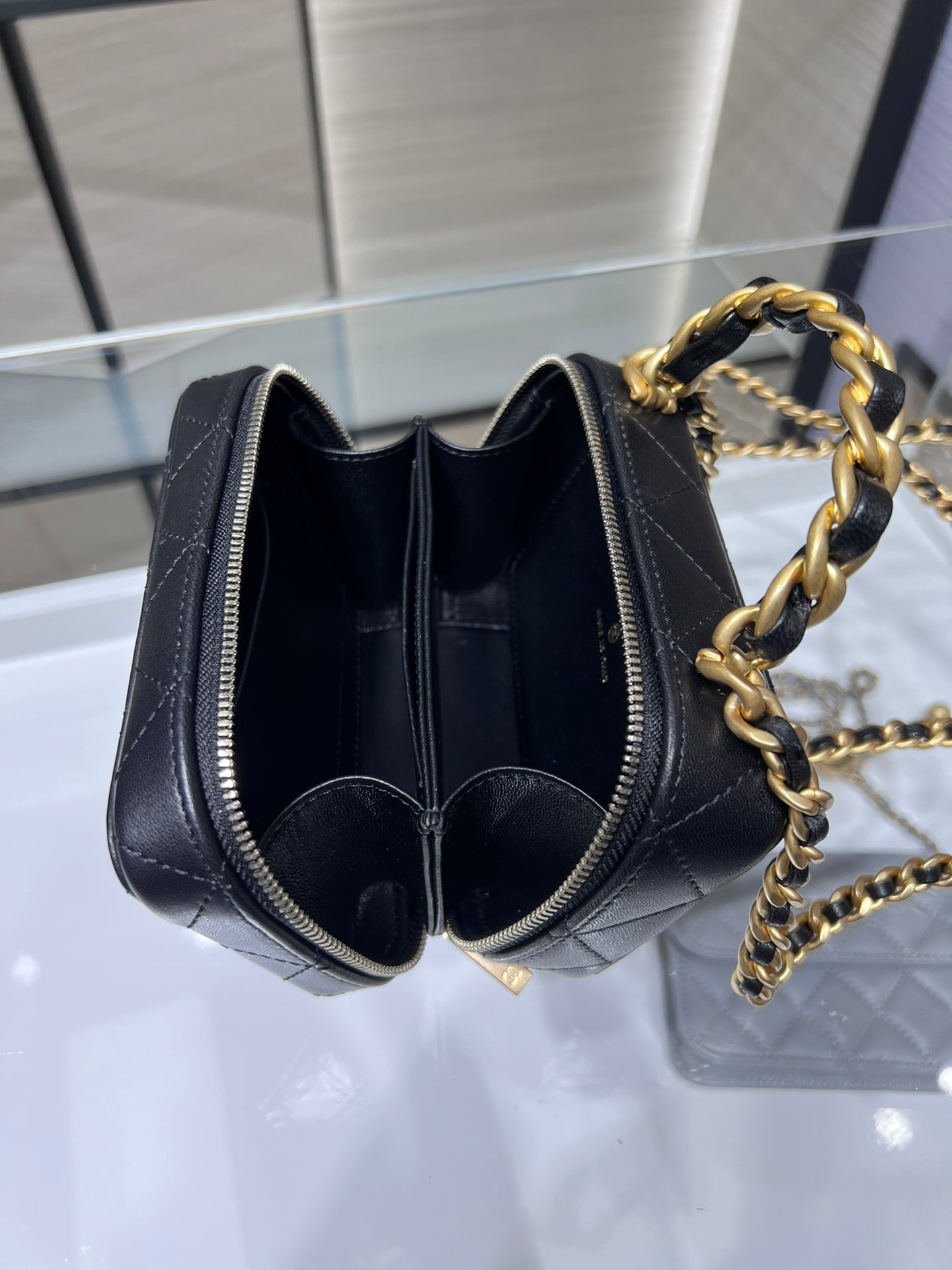 ChanelVanity With Chain Black Bag For Women 9cm/3.5in AP2920 B08811 94305