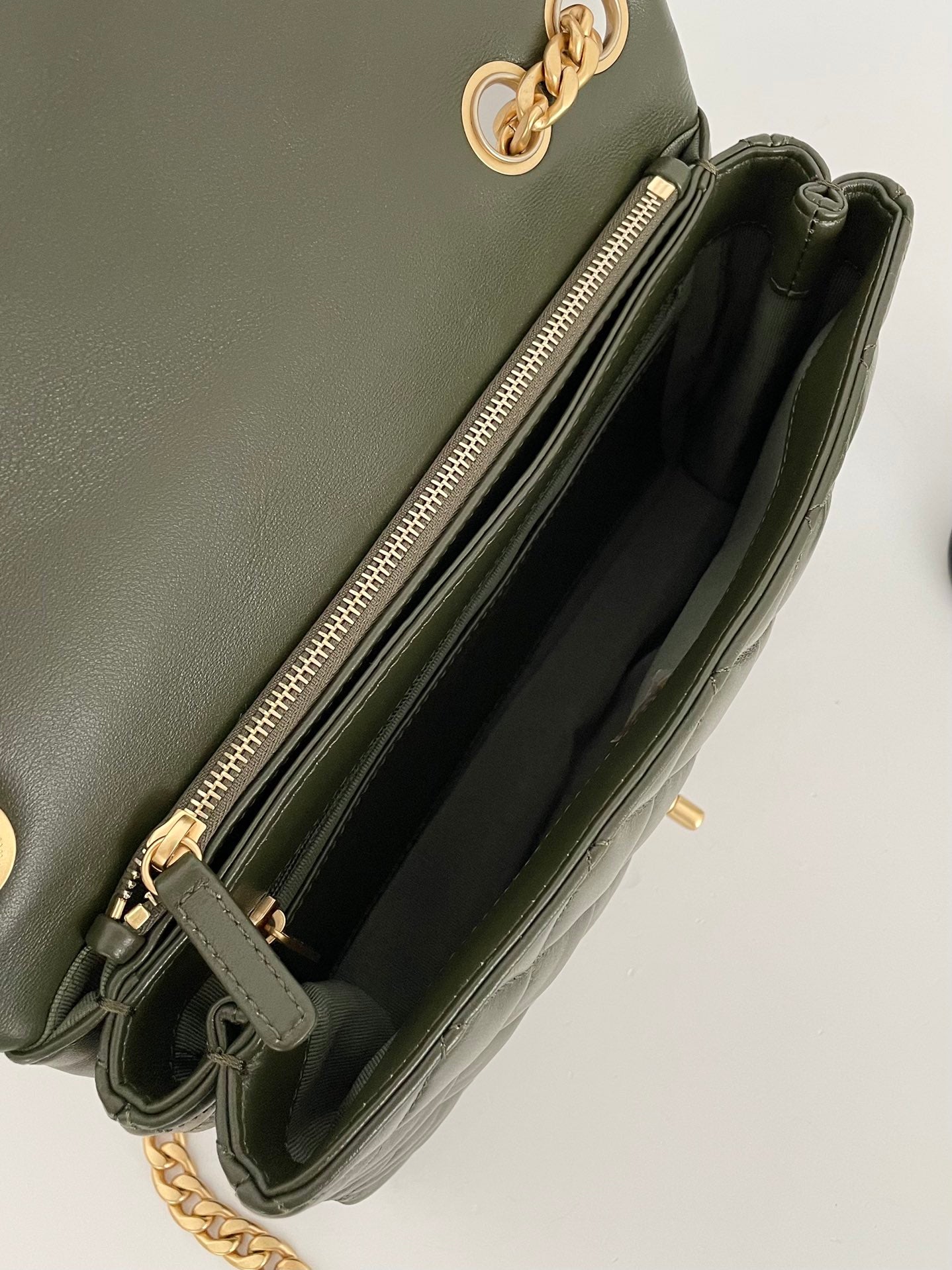 ChanelSmall Flap Bag Green For Women, Women&#8217;s Bags 8.7in/22cm